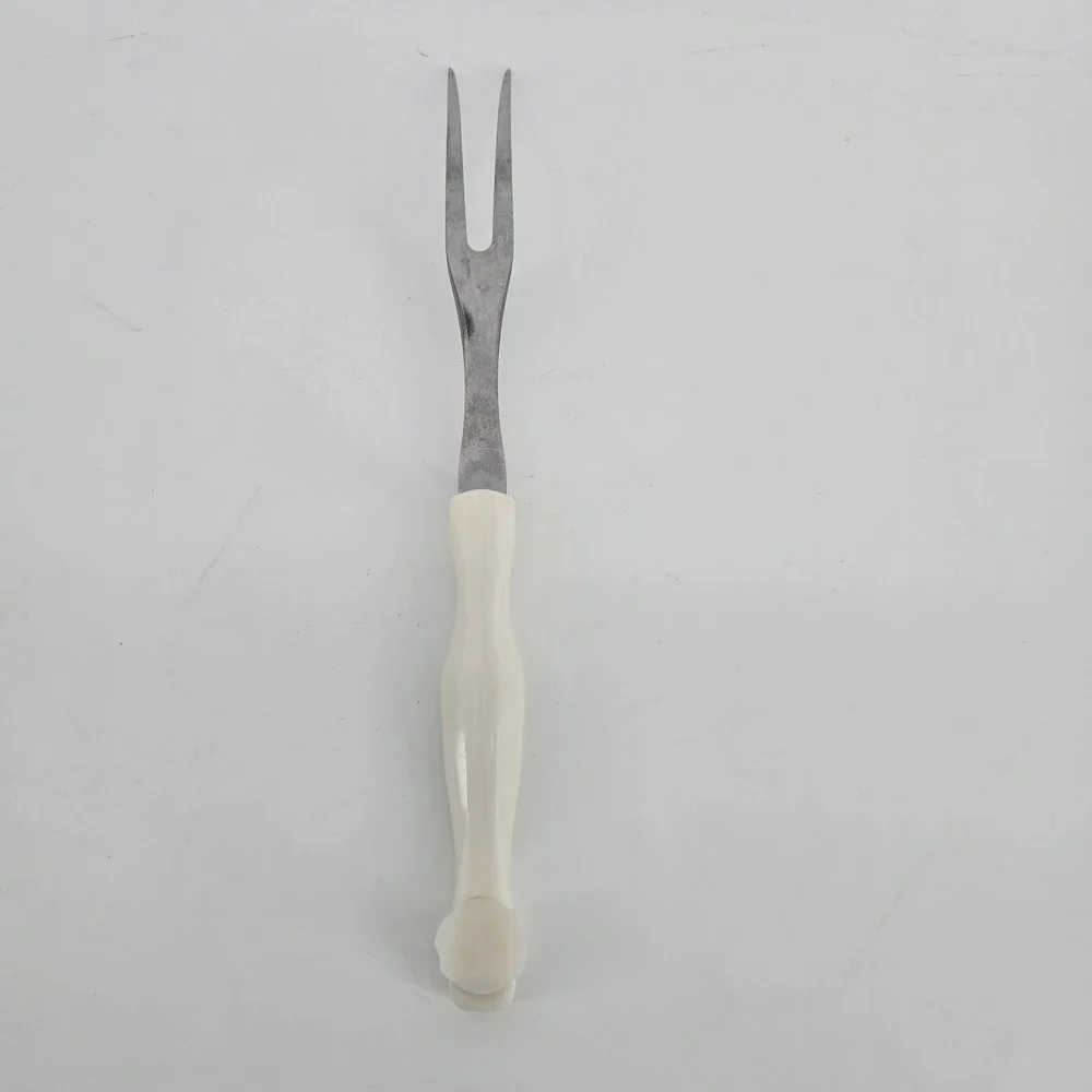 Cutco 1727 Turning Fork Pearl White Vintage Meat Carving Fork